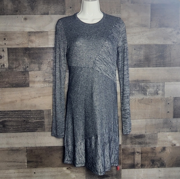 New Rag & Bone Knit Tonal Blocked Mini Dress Size S - Picture 4 of 12